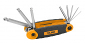 TOLSEN Набор шестигранников, 1,5-8 мм, складной, 8 предметов TOLSEN TT20068