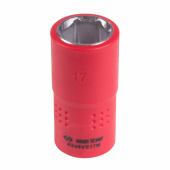 KING TONY Головка торцевая диэлектрическая шестигранная 1/2", 17 мм KING TONY 4335VE17M