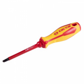 KING TONY Отвертка комбинированная Slotted/Phillips №2, 100 мм, диэлектрическая KING TONY 147E0204