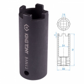 KING TONY Головка для демонтажа клапана форсунок MAN, MB, Scania 1/2" KING TONY 9AN43