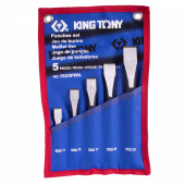 KING TONY Набор зубил, чехол из теторона, 5 предметов KING TONY 1025PRN