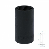 KING TONY Головка для поврежденного крепежа 1/2", 19 мм KING TONY 9TD403-19M