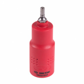 KING TONY Насадка (бита) торцевая диэлектрическая 1/2", HEX, 4 мм, L = 75 мм KING TONY 4025VE04