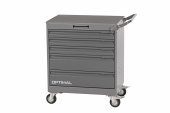 Тележка инструментальная, 5 выдвижных серых ящиков OPTIMAL NT225