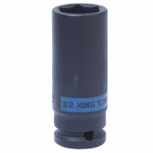 KING TONY Головка торцевая ударная глубокая шестигранная 1/2", 22 мм KING TONY 443522M