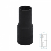 KING TONY Головка для поврежденного крепежа 1/2", 12 мм KING TONY 9TD403-12M