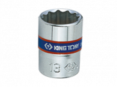Торцевая головка KING TONY 233007M двенадцатигранная 7 мм 1/4" L=24мм