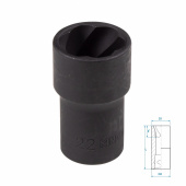 KING TONY Головка для поврежденного крепежа 1/2", 22 мм KING TONY 9TD403-22M