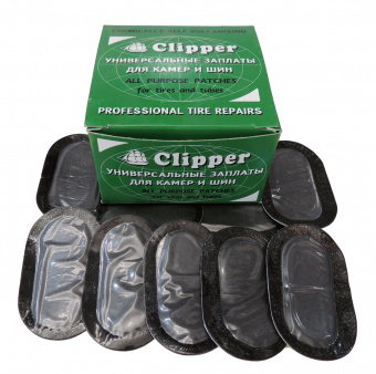 CLIPPER набор заплат B201 камерные (овал) 35*60мм (50шт.)