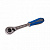 KING TONY Трещотка 1/2", 262 мм, 90 зубцов, флажковая с кнопкой KING TONY 4773-10GS