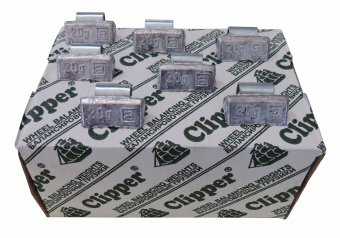 CLIPPER грузик 0320 балансировочный для литого диска 20гр. (набор 100шт.)