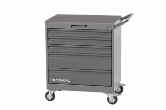 Тележка инструментальная, 5 выдвижных серых ящиков OPTIMAL NT225