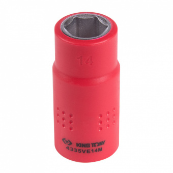 KING TONY Головка торцевая диэлектрическая шестигранная 1/2", 14 мм KING TONY 4335VE14M