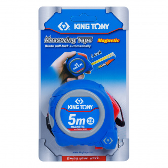 Рулетка измерительная 5 м, магнитный крюк KING TONY 79094-05M