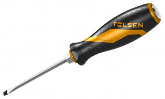 TOLSEN Отвертка шлицевая "GRIPro", Slotted 8,0 мм, 150 мм, силовая TOLSEN TT20117