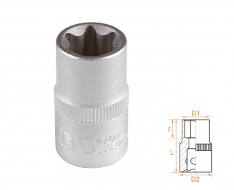 AFFIX Головка торцевая TORX Е-стандарт 1/2", E18 AFFIX AF00043018