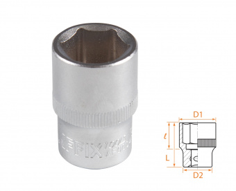 AFFIX Головка торцевая стандартная шестигранная 1/2", 18 мм AFFIX AF00040018
