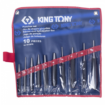 KING TONY Набор выколоток, бородков, кернеров, 10 предметов KING TONY 1010PR