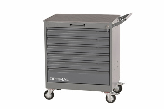 Тележка инструментальная, 6 выдвижных серых ящиков OPTIMAL NT226