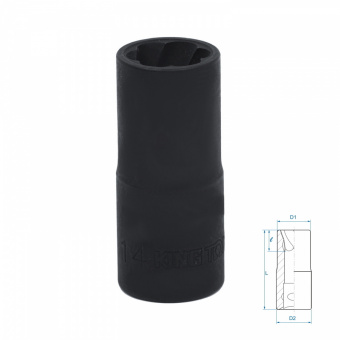 KING TONY Головка для поврежденного крепежа 1/2", 14 мм KING TONY 9TD403-14M