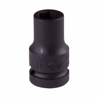 KING TONY Головка торцевая ударная шестигранная 1/4", 6 мм KING TONY 253506M
