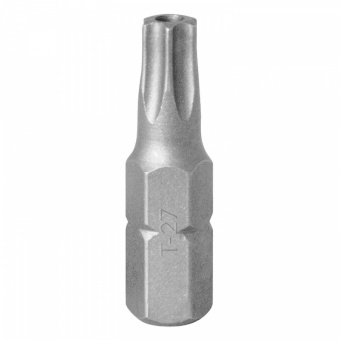 KING TONY Вставка (бита) торцевая 1/4", Torx, T27, L = 25, с отверстием KING TONY 102527U