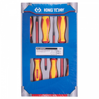 KING TONY Набор отверток, диэлектрические, 6 предметов KING TONY 30606MR