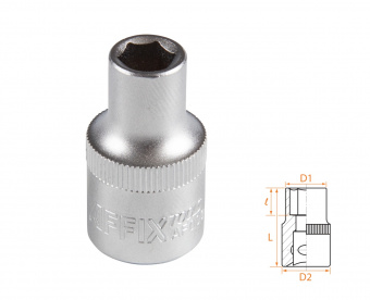AFFIX Головка торцевая стандартная шестигранная 1/2", 09 мм AFFIX AF00040009