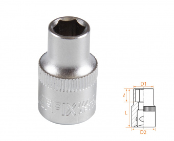AFFIX Головка торцевая стандартная шестигранная 3/8", 08 мм AFFIX AF00030008
