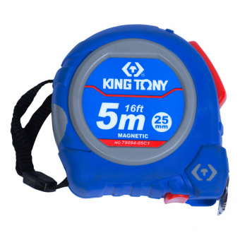 KING TONY Рулетка измерительная 5 м, магнитный крюк KING TONY 79094-05C1