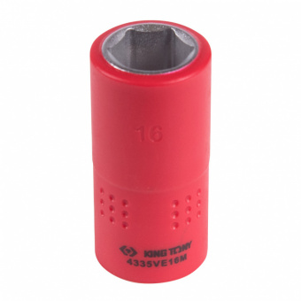 KING TONY Головка торцевая диэлектрическая шестигранная 1/2", 16 мм KING TONY 4335VE16M