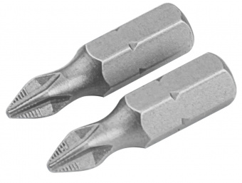TOLSEN Набор вставок (бит) торцевых 1/4", Phillips, PH3, 25 мм, 2 предмета TOLSEN TT20214