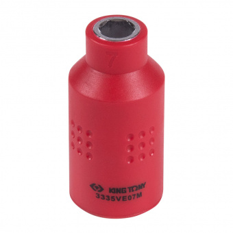 KING TONY Головка торцевая диэлектрическая шестигранная 3/8", 7 мм KING TONY 3335VE07M