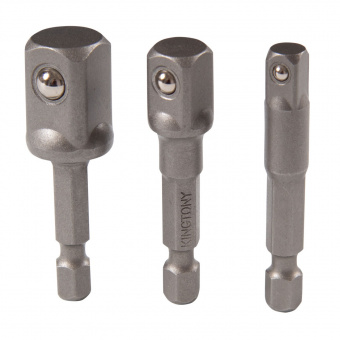 KING TONY Набор адаптеров для торцевых головок, 1/4">1/4", 3/8", 1/2", 3 предмета KING TONY 9103PR