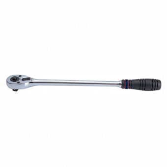 KING TONY Трещотка 1/2", 375 мм, 32 зубца, флажковая с кнопкой KING TONY 4762-15G