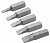 TOLSEN Набор вставок (бит) торцевых 1/4", Slotted, 3-6,5 мм, 25 мм, 5 предметов TOLSEN TT20285