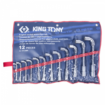 KING TONY Набор торцевых L-образных ключей, 8-24 мм, 12 предметов KING TONY 1812MR