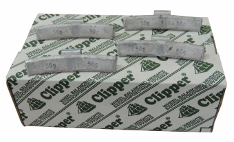 CLIPPER грузик 0350 балансировочный для литого диска 50гр. (набор 50шт.)